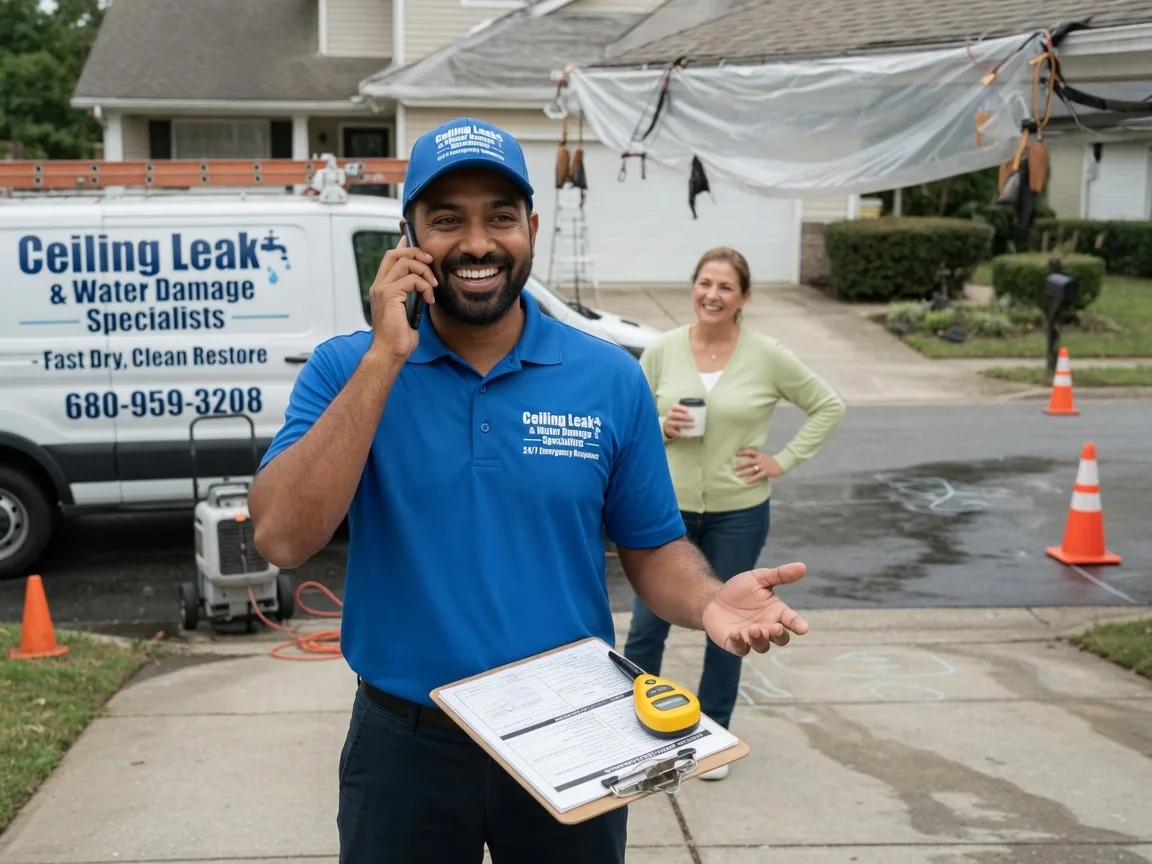 Ceiling Leak Cleanup Kendallville, IN FAQs